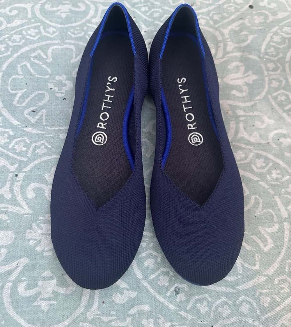 NWOT Rothy's The Daily Flat Size W9 Navy Blue Flats